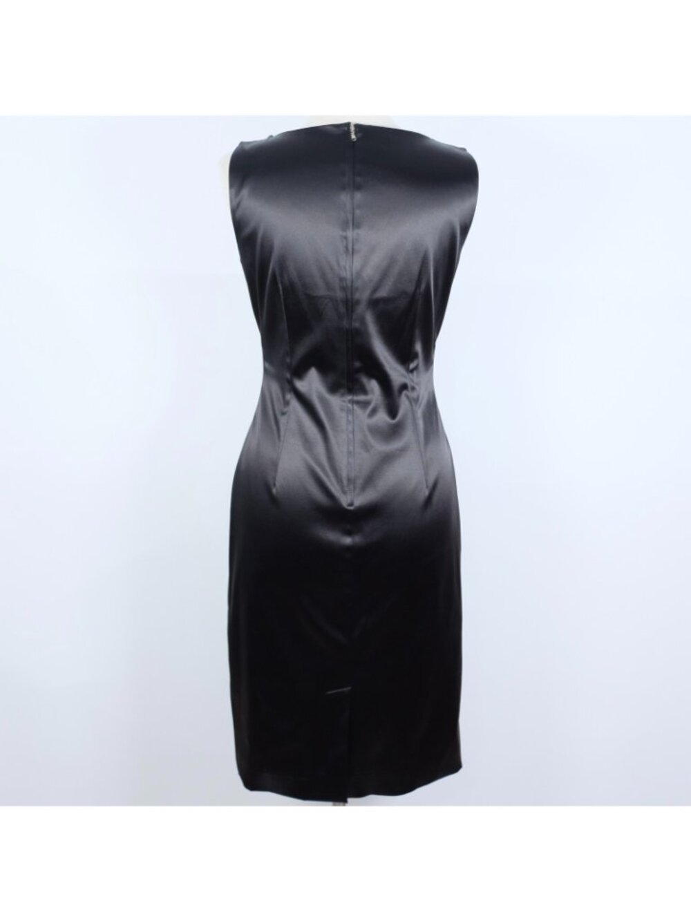 Dolce&Gabbana stretch dress 48 US 12 black satin bodycon - Picture 8 of 14